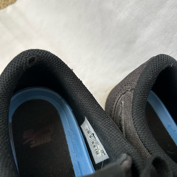 Men's Nike Size 10 SB Check Solarsoft Gray Canvas Skateboard Sneakers - Picture 4 of 9